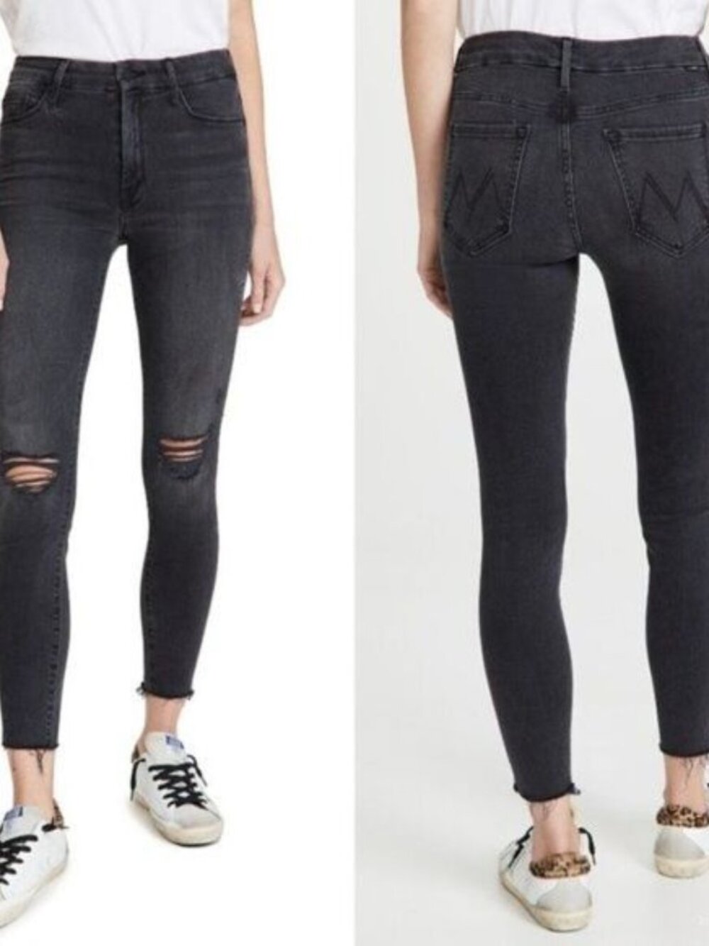 MOTHER The Looker Ankle Fray Jeans